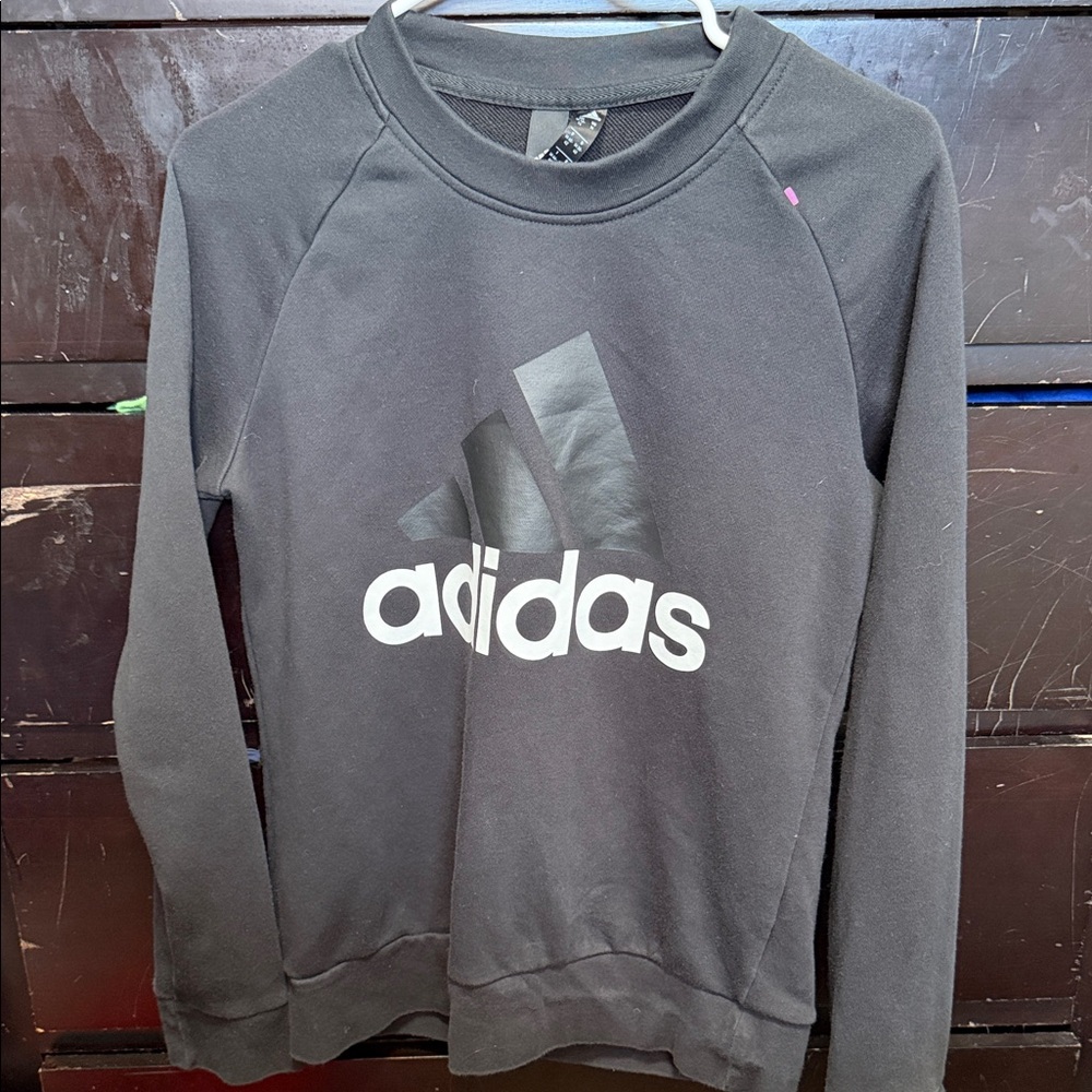 Adidas Men's Charcoal Crewneck Sweater